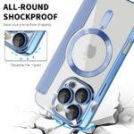 Étui portefeuille Techsuit SmartMag Book Case pour iPhone 16 Pro Max - Light Blue – Image 4