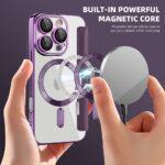 Étui portefeuille Techsuit SmartMag Book Case pour iPhone 16 Pro Max - Purple – Image 6