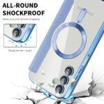 Étui portefeuille Techsuit SmartMag Book Case pour Samsung Galaxy A15 4G / A15 5G - Light Blue – Image 4