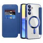 Étui portefeuille Techsuit SmartMag Book Case pour Samsung Galaxy A15 4G / A15 5G - Blue