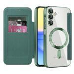 Étui portefeuille Techsuit SmartMag Book Case pour Samsung Galaxy A15 4G / A15 5G - Green
