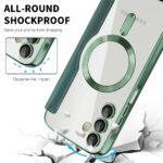 Étui portefeuille Techsuit SmartMag Book Case pour Samsung Galaxy A15 4G / A15 5G - Green – Image 4