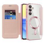 Étui portefeuille Techsuit SmartMag Book Case pour Samsung Galaxy A15 4G / A15 5G - Pink