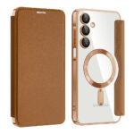 Étui portefeuille Techsuit SmartMag Book Case pour Samsung Galaxy A16 4G / A16 5G - Brown – Image 2