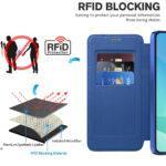 Étui portefeuille Techsuit SmartMag Book Case pour Samsung Galaxy A16 4G / A16 5G - Blue – Image 5