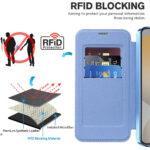 Étui portefeuille Techsuit SmartMag Book Case pour Samsung Galaxy S24 FE - Light Blue – Image 5