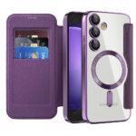 Étui portefeuille Techsuit SmartMag Book Case pour Samsung Galaxy S23 FE - Purple