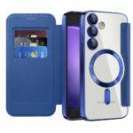 Étui portefeuille Techsuit SmartMag Book Case pour Samsung Galaxy S23 FE - Blue