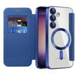 Étui portefeuille Techsuit SmartMag Book Case pour Samsung Galaxy S23 - Blue