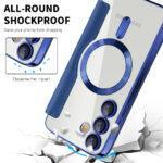 Étui portefeuille Techsuit SmartMag Book Case pour Samsung Galaxy S23 Plus - Blue – Image 4