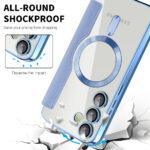 Étui portefeuille Techsuit SmartMag Book Case pour Samsung Galaxy S23 Plus - Light Blue – Image 4