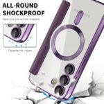 Étui portefeuille Techsuit SmartMag Book Case pour Samsung Galaxy S23 Plus - Purple – Image 4