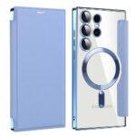 Étui portefeuille Techsuit SmartMag Book Case pour Samsung Galaxy S24 Ultra - Light Blue – Image 2