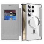 Étui portefeuille Techsuit SmartMag Book Case pour Samsung Galaxy S24 Ultra - Gray