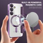 Étui portefeuille Techsuit SmartMag Book Case pour Samsung Galaxy S24 Plus - Purple – Image 6