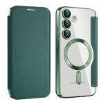 Étui portefeuille Techsuit SmartMag Book Case pour Samsung Galaxy S24 Plus - Green – Image 2