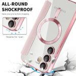 Étui portefeuille Techsuit SmartMag Book Case pour Samsung Galaxy S24 Plus - Pink – Image 4