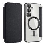 Étui portefeuille Techsuit SmartMag Book Case pour Samsung Galaxy S25 - Black – Image 2