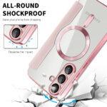 Étui portefeuille Techsuit SmartMag Book Case pour Samsung Galaxy S25 - Pink – Image 4