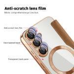 Étui portefeuille Techsuit SmartMag Book Case pour Samsung Galaxy S25 - Brown – Image 3