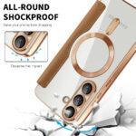 Étui portefeuille Techsuit SmartMag Book Case pour Samsung Galaxy S25 - Brown – Image 4