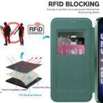 Étui portefeuille Techsuit SmartMag Book Case pour Samsung Galaxy S25 - Green – Image 5