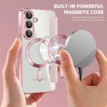 Étui portefeuille Techsuit SmartMag Book Case pour Samsung Galaxy S25 Plus - Pink – Image 6