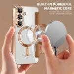 Étui portefeuille Techsuit SmartMag Book Case pour Samsung Galaxy S25 Plus - Brown – Image 6