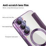 Étui portefeuille Techsuit SmartMag Book Case pour Samsung Galaxy S25 Plus - Purple – Image 3