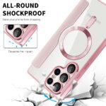 Étui portefeuille Techsuit SmartMag Book Case pour Samsung Galaxy S25 Ultra - Pink – Image 4