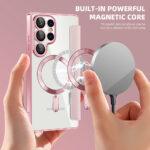 Étui portefeuille Techsuit SmartMag Book Case pour Samsung Galaxy S25 Ultra - Pink – Image 6