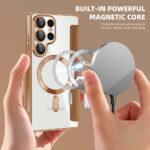 Étui portefeuille Techsuit SmartMag Book Case pour Samsung Galaxy S25 Ultra - Brown – Image 6