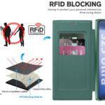 Étui portefeuille Techsuit SmartMag Book Case pour Samsung Galaxy S25 Ultra - Green – Image 5