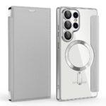 Étui portefeuille Techsuit SmartMag Book Case pour Samsung Galaxy S25 Ultra - Gray – Image 2