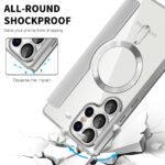 Étui portefeuille Techsuit SmartMag Book Case pour Samsung Galaxy S25 Ultra - Gray – Image 4