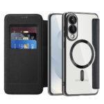 Étui portefeuille Techsuit SmartMag Book Case pour Samsung Galaxy S25 Edge - Black