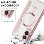 Étui portefeuille Techsuit SmartMag Book Case pour Samsung Galaxy S25 Edge - Pink – Image 4