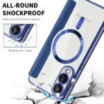 Étui portefeuille Techsuit SmartMag Book Case pour Samsung Galaxy S25 Edge - Blue – Image 4