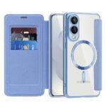 Étui portefeuille Techsuit SmartMag Book Case pour Samsung Galaxy S25 Edge - Light Blue