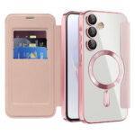 Étui portefeuille Techsuit SmartMag Book Case pour Samsung Galaxy A35 - Pink