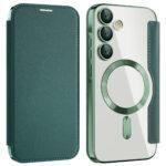 Étui portefeuille Techsuit SmartMag Book Case pour Samsung Galaxy A35 - Green – Image 2