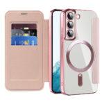 Étui portefeuille Techsuit SmartMag Book Case pour Samsung Galaxy S22 - Pink