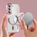 Étui portefeuille Techsuit SmartMag Book Case pour Samsung Galaxy S22 - Pink – Image 5