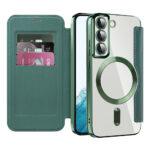 Étui portefeuille Techsuit SmartMag Book Case pour Samsung Galaxy S22 - Green