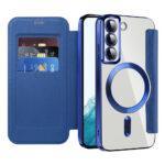 Étui portefeuille Techsuit SmartMag Book Case pour Samsung Galaxy S22 - Blue