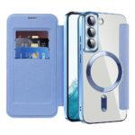 Étui portefeuille Techsuit SmartMag Book Case pour Samsung Galaxy S22 - Light Blue