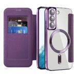 Étui portefeuille Techsuit SmartMag Book Case pour Samsung Galaxy S22 - Purple