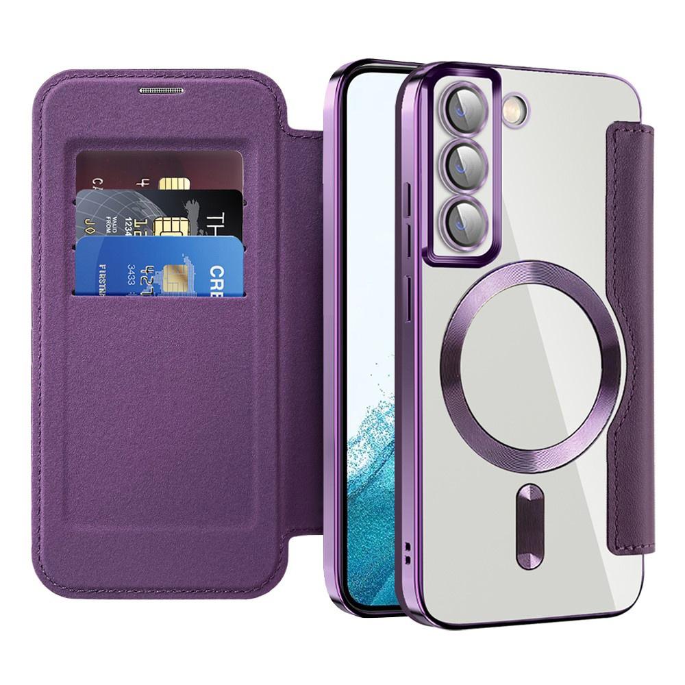2327737 Étui portefeuille Techsuit SmartMag Book Case pour Samsung Galaxy S22 - Purple – Image 1