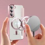 Étui portefeuille Techsuit SmartMag Book Case pour Samsung Galaxy S22 Plus - Pink – Image 5