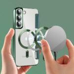 Étui portefeuille Techsuit SmartMag Book Case pour Samsung Galaxy S22 Plus - Green – Image 5